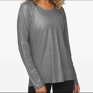 NWOT Lululemon Emerald Long Sleeve Foil Shirt